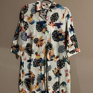Super cute And Other Stories collared dress with print. Never worn-new w/ tags.